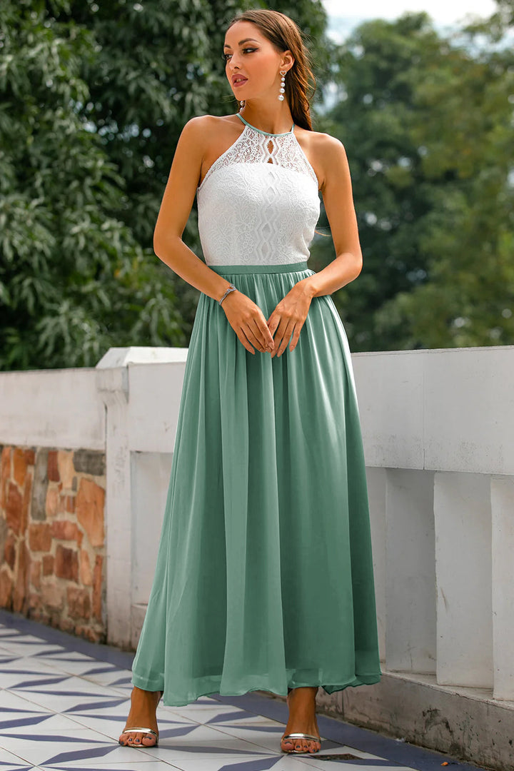 Astra | Halter Maxi Evening Dress