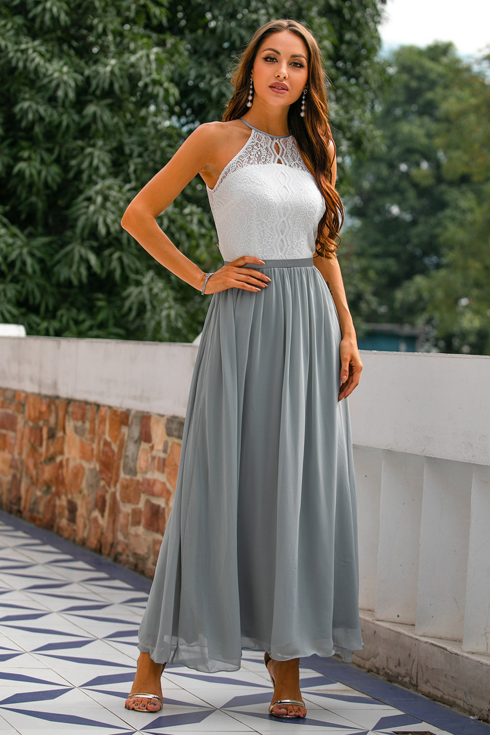 Astra | Halter Maxi Evening Dress