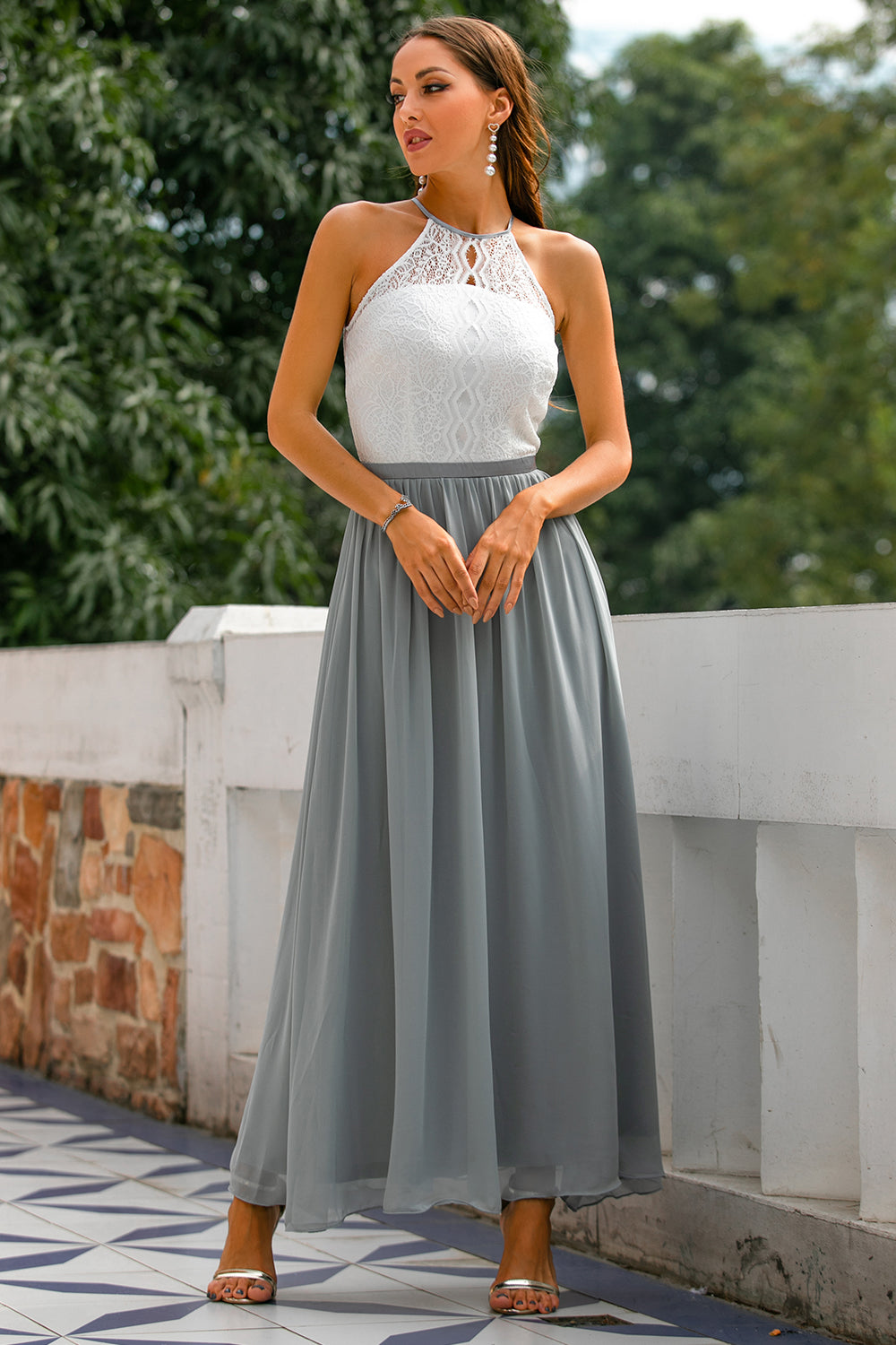 Astra | Halter Maxi Evening Dress