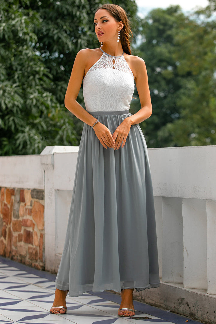 Astra | Halter Maxi Evening Dress