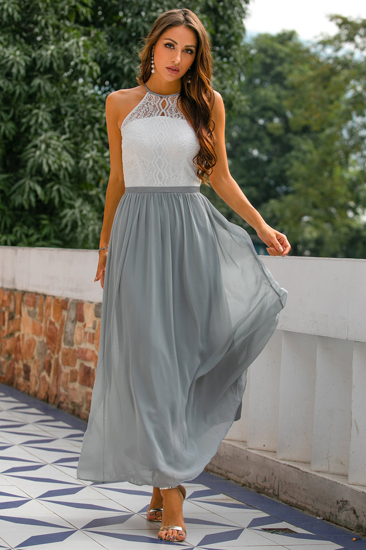 Astra | Halter Maxi Evening Dress