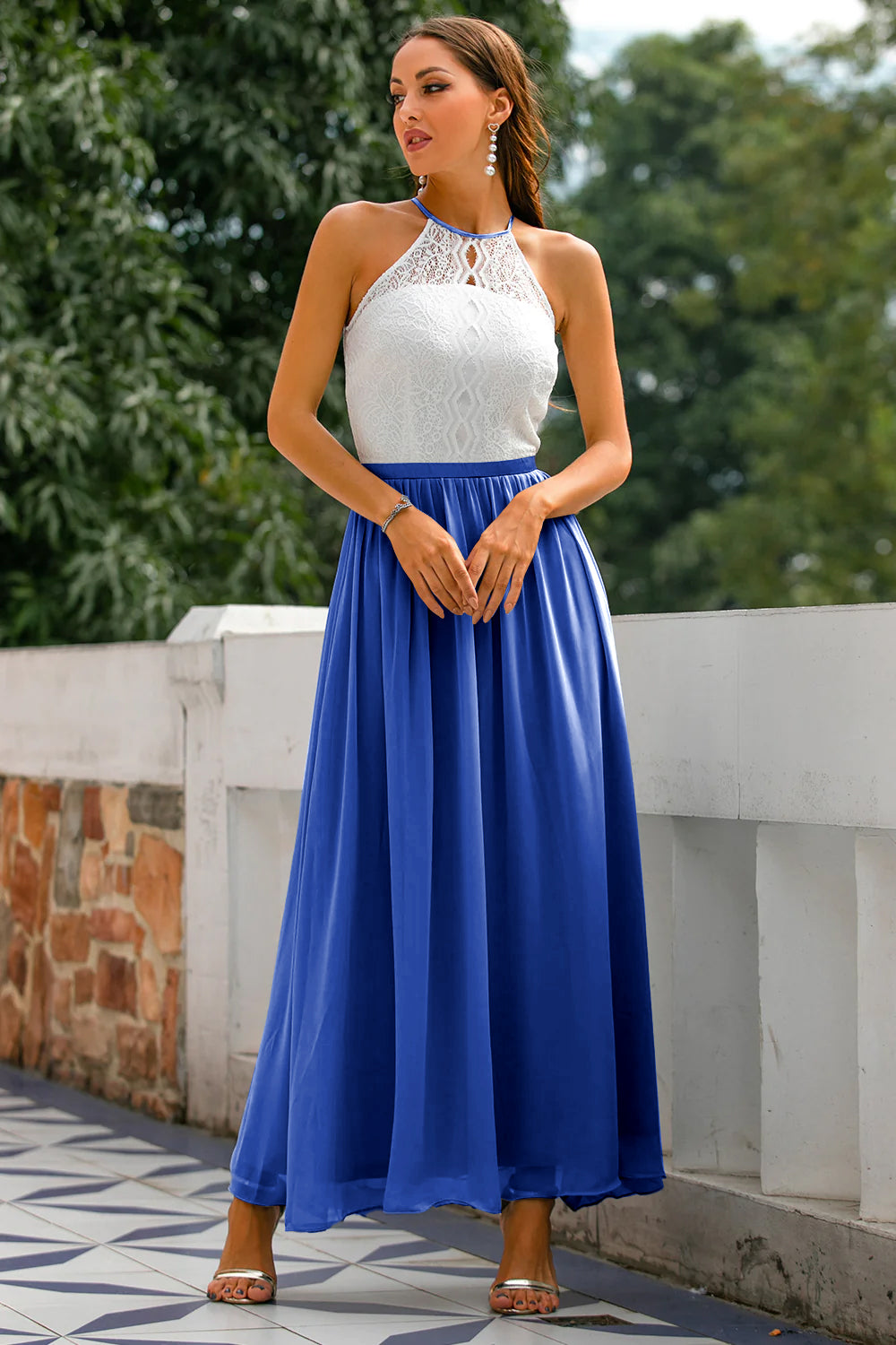 Astra | Halter Maxi Evening Dress