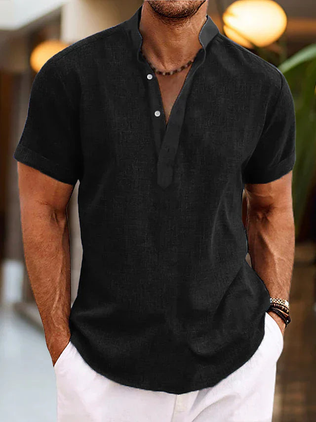 Clifford | Short Sleeve Henley Shirt