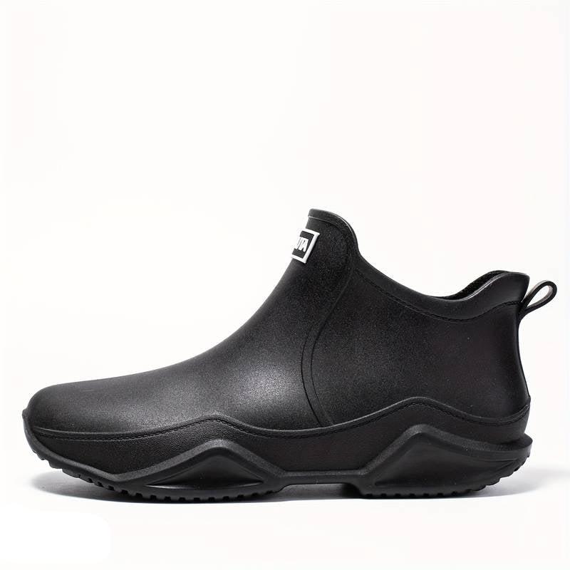 Keeley | Slip-On Ankle Rain Boots Chunky Sole