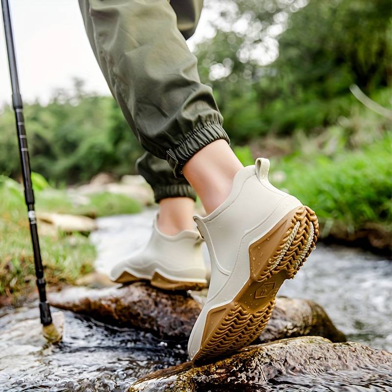 Keeley | Slip-On Ankle Rain Boots Chunky Sole