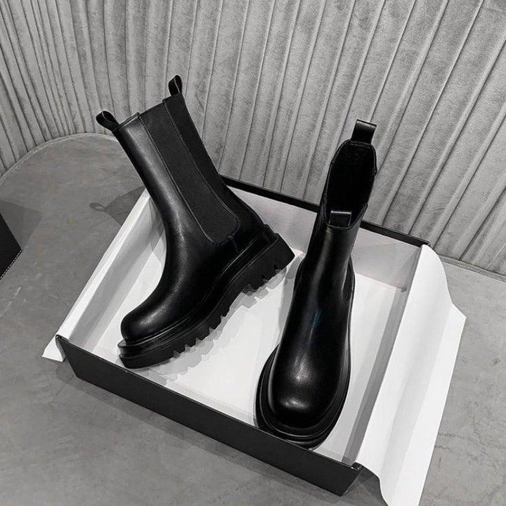 Nicolette | Pull-On Platform Ankle Boots