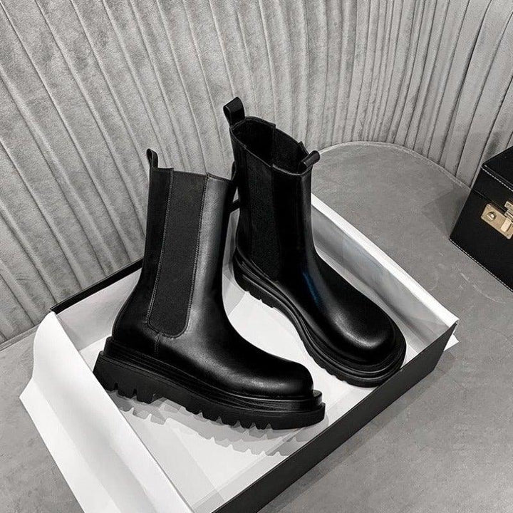 Nicolette | Pull-On Platform Ankle Boots