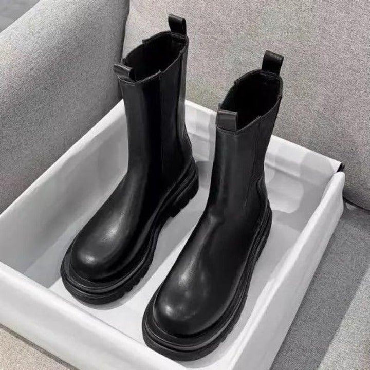 Nicolette | Pull-On Platform Ankle Boots
