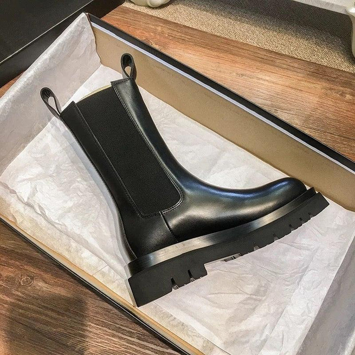 Nicolette | Pull-On Platform Ankle Boots