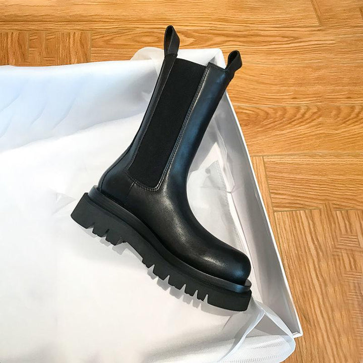Nicolette | Pull-On Platform Ankle Boots