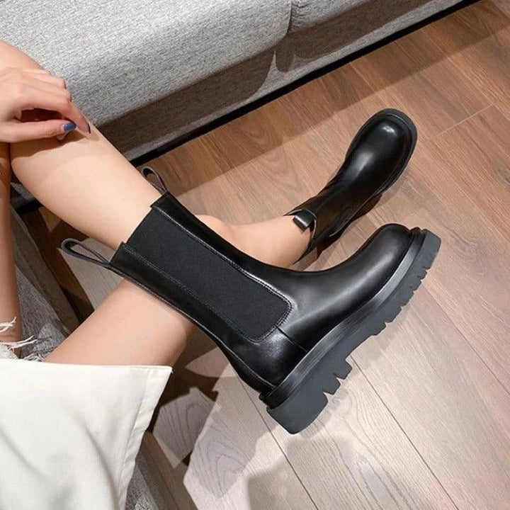 Nicolette | Pull-On Platform Ankle Boots