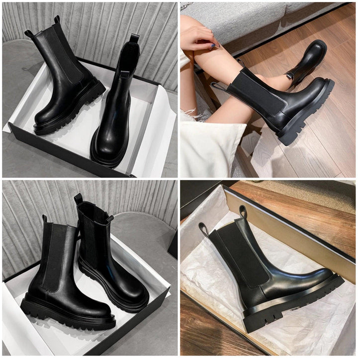 Nicolette | Pull-On Platform Ankle Boots