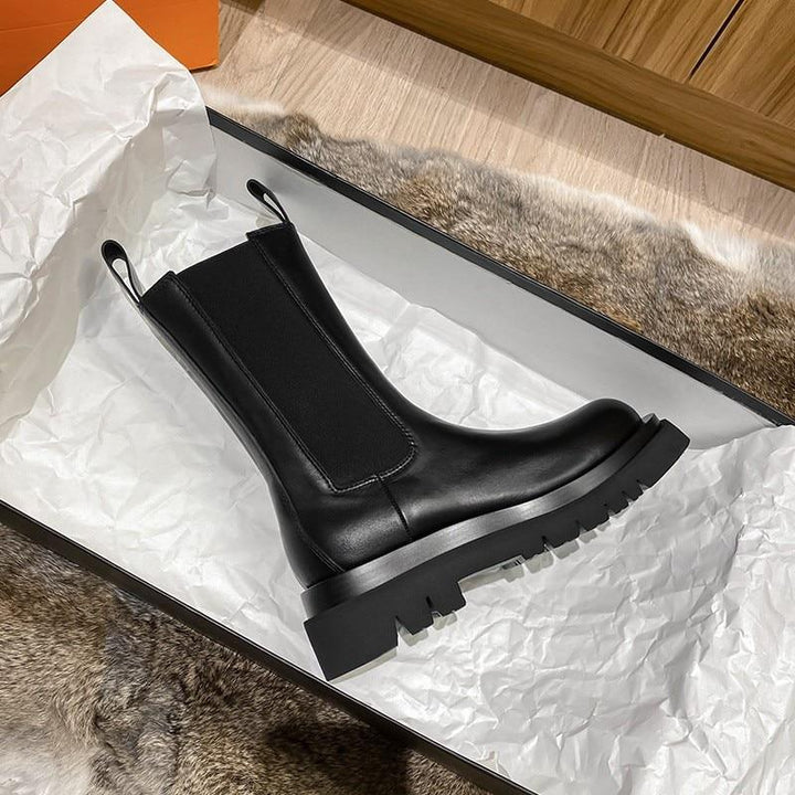 Nicolette | Pull-On Platform Ankle Boots