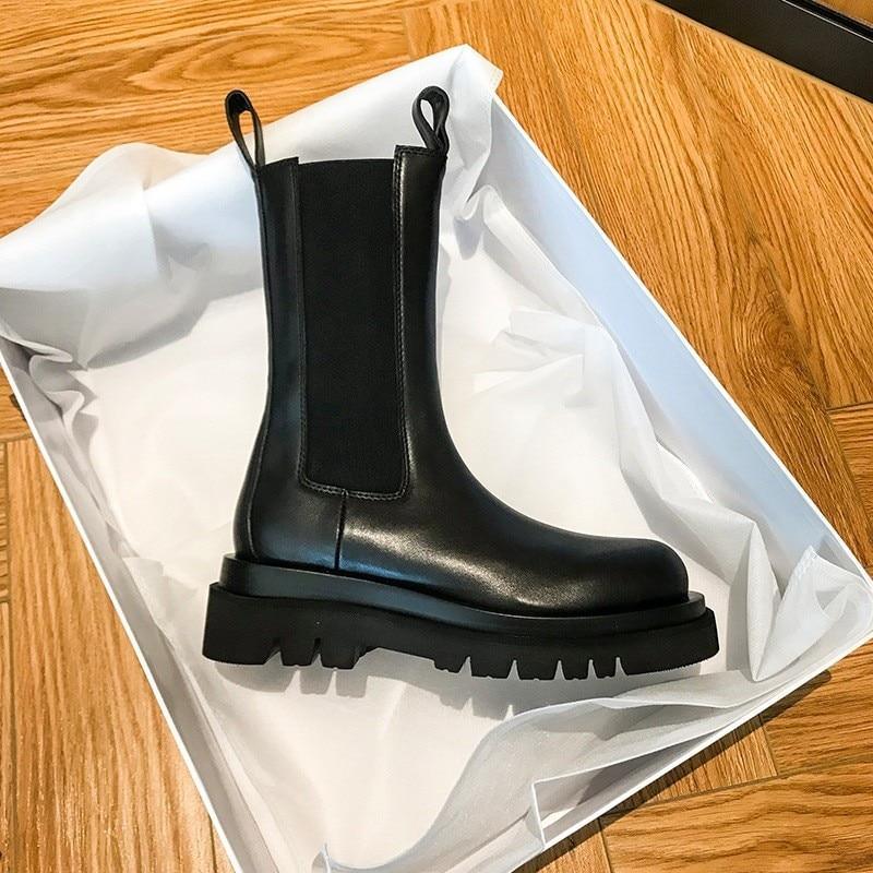 Nicolette | Pull-On Platform Ankle Boots