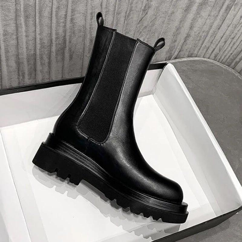 Nicolette | Pull-On Platform Ankle Boots