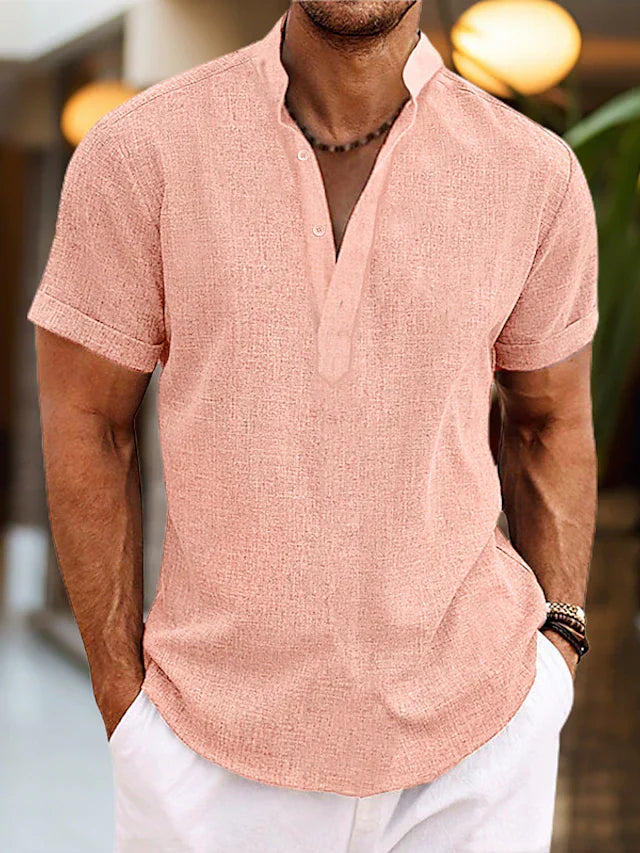 Clifford | Short Sleeve Henley Shirt