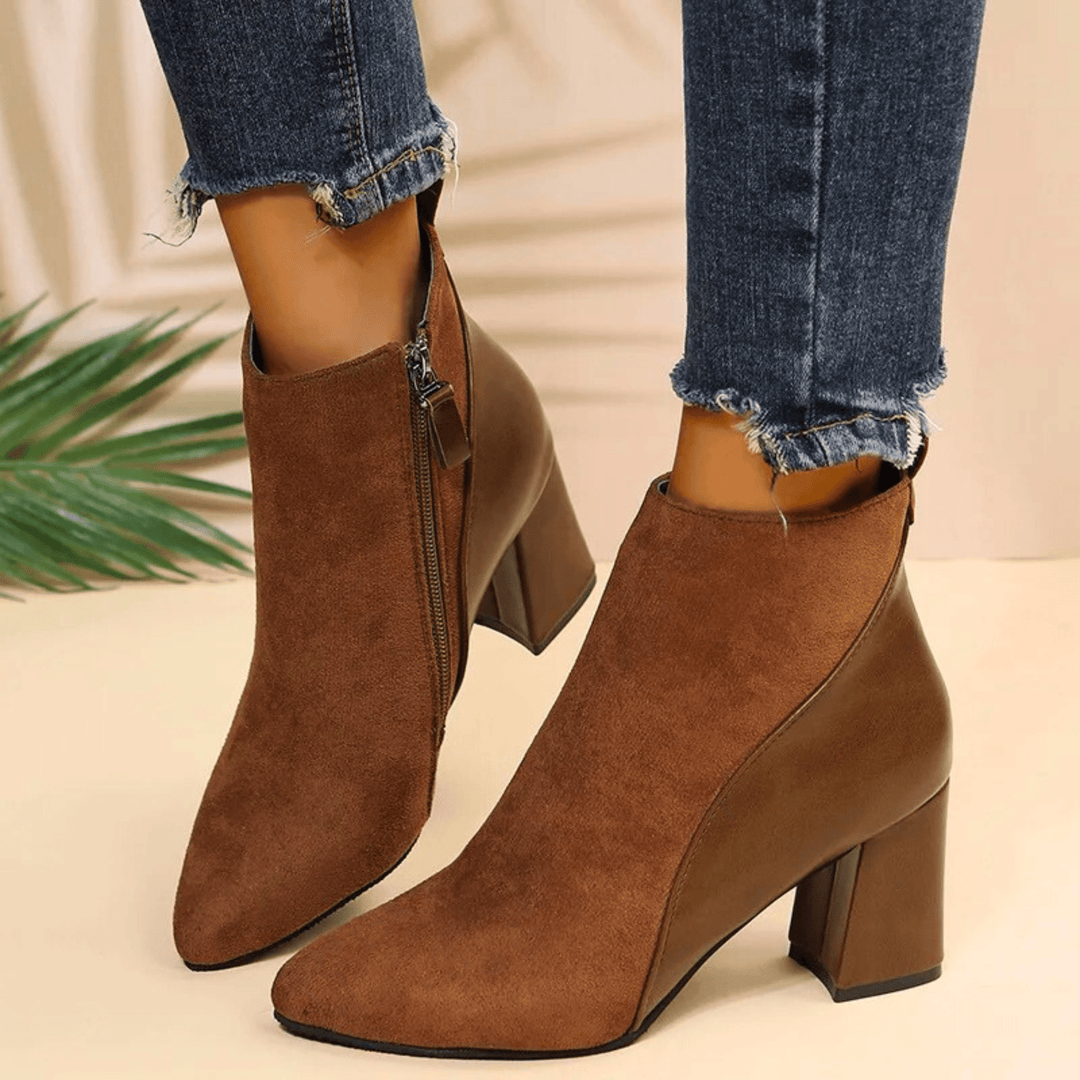 Angelique | Side Zip Ankle Boots