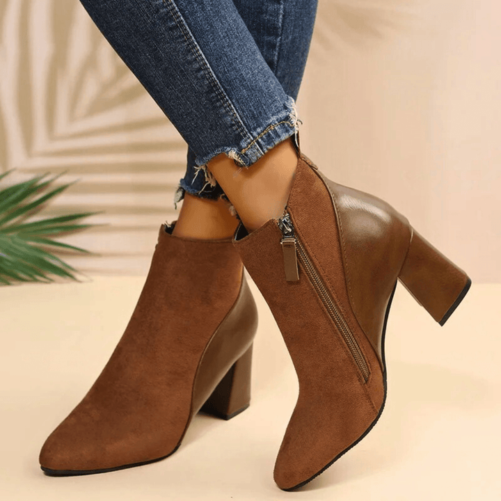 Angelique | Side Zip Ankle Boots