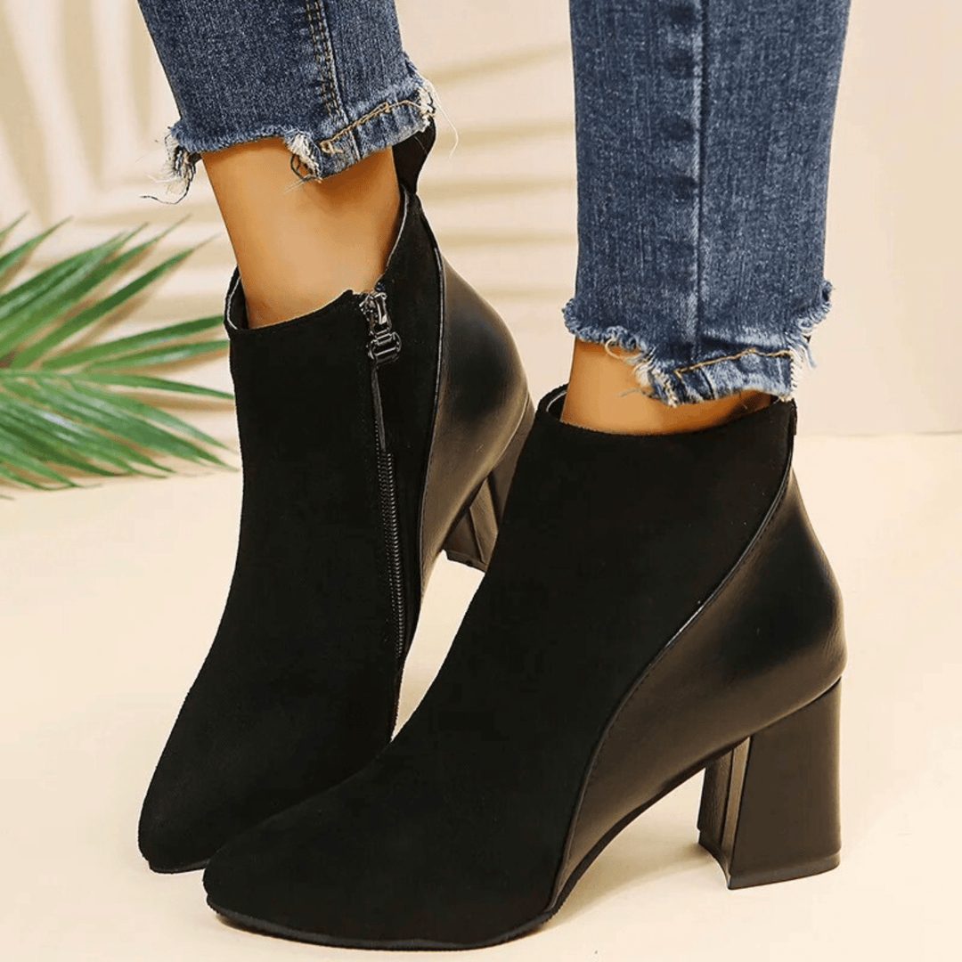 Angelique | Side Zip Ankle Boots