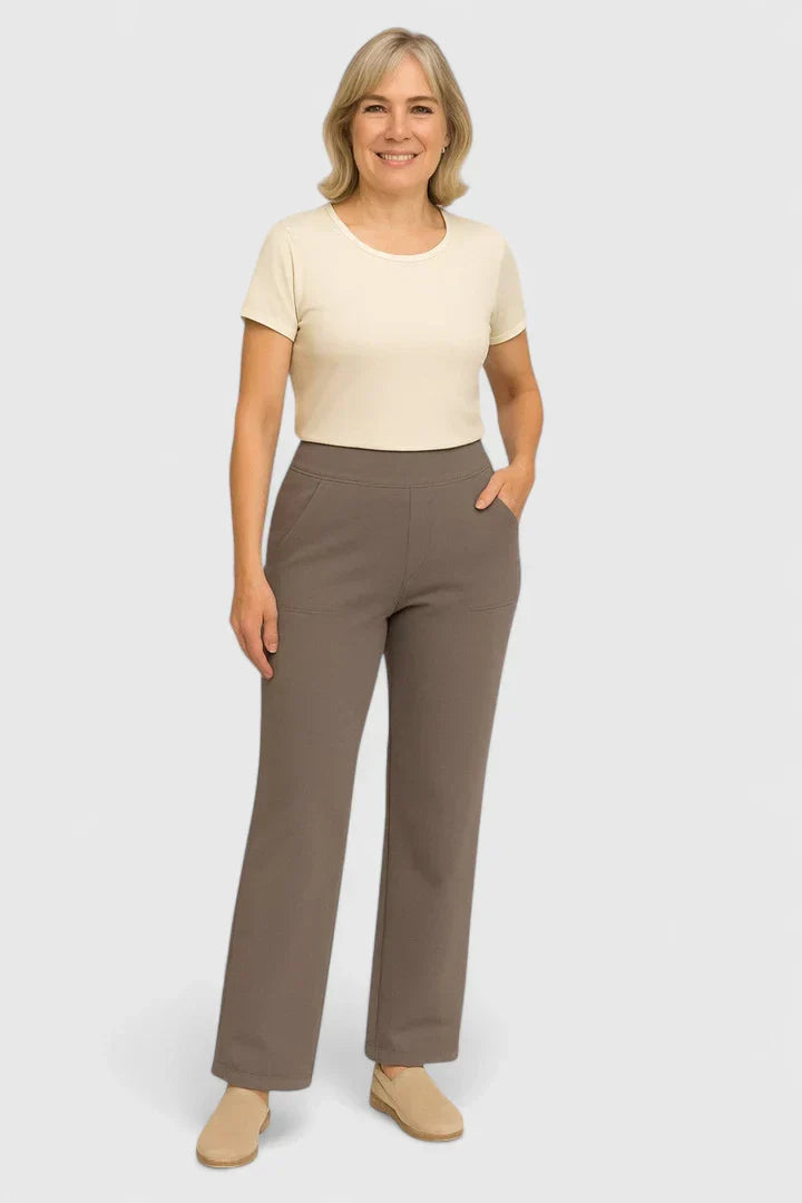 Callista | Wide Leg Pants with Side Pockets