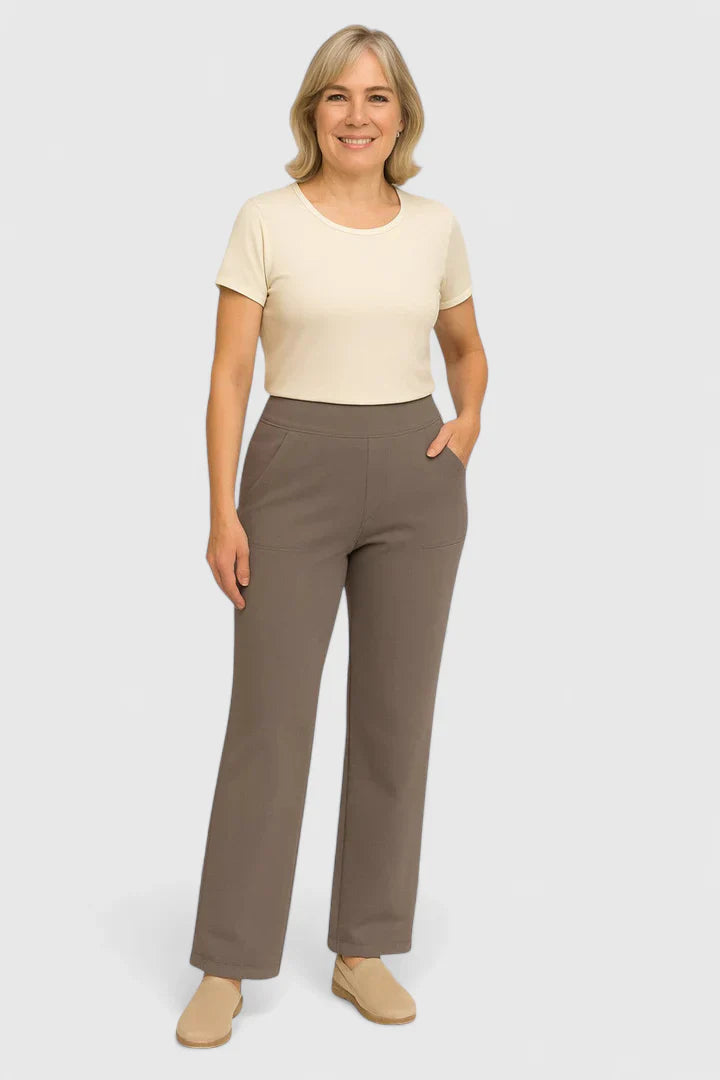 Lindsay | High Waist Wide Leg Pants with Pockets