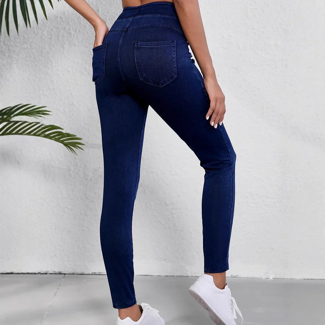 Jessamine | High Rise Skinny Jeans with Pockets