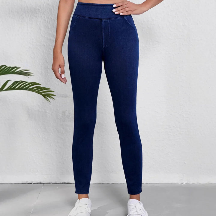 Jessamine | High Rise Skinny Jeans with Pockets