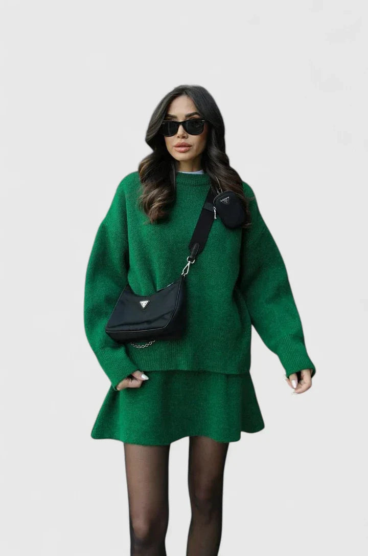 Annette | Knitted Sweater and Skirt Set