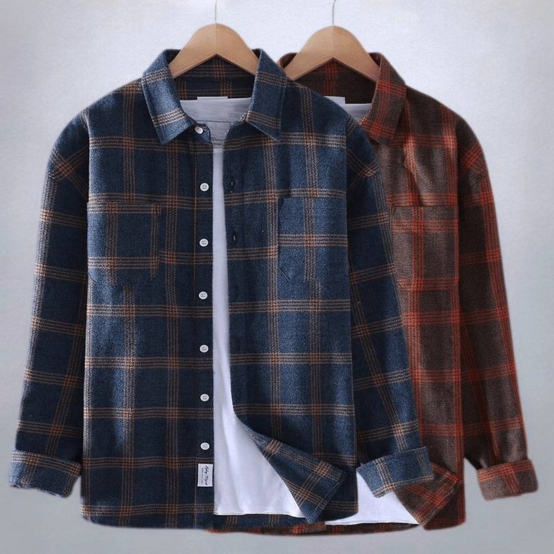 Eric | Checkered Button-Down Casual Shirt