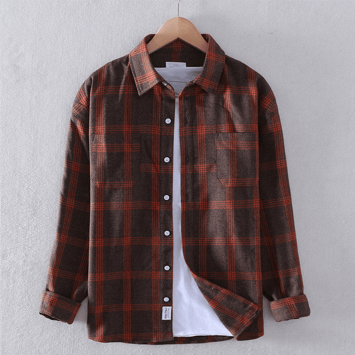 Eric | Checkered Button-Down Casual Shirt
