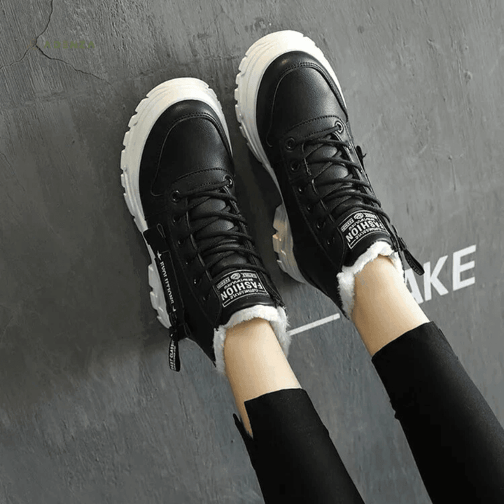 Aneka | Lace-Up Ankle Boots Chunky Platform