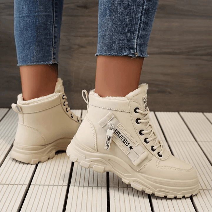 Aneka | Lace-Up Ankle Boots Chunky Platform