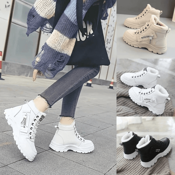 Aneka | Lace-Up Ankle Boots Chunky Platform