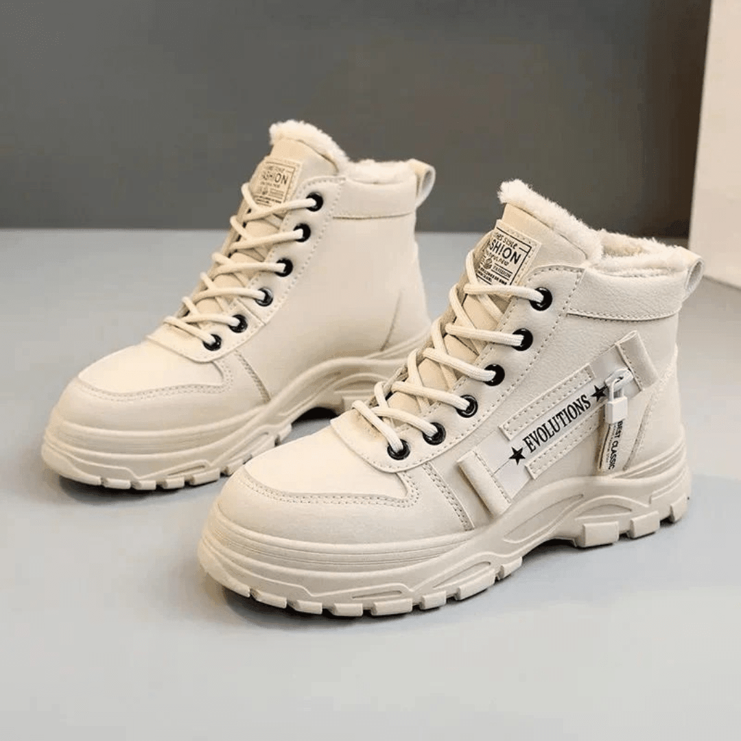 Aneka | Lace-Up Ankle Boots Chunky Platform