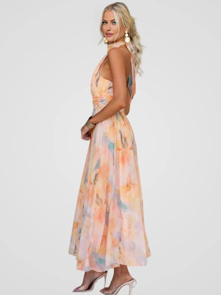 Janice | Elegant Flowing Midi Dress